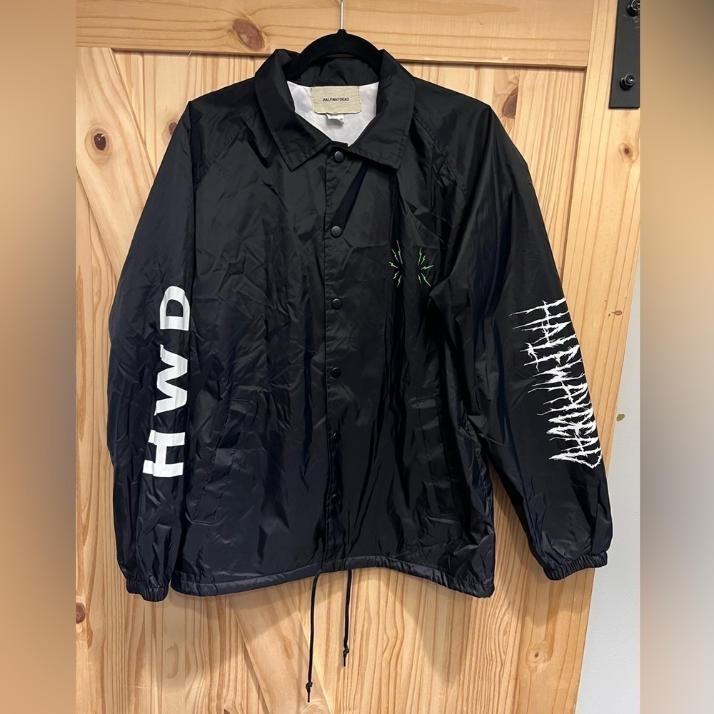 HWD Halfway Dead Graphic Windbreaker Streetwear
